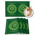 thumbnail image 1 of St. Patrick's Day Placemats Set of 4, Celtic Knots Four Leaf Clovers Table Mats Washable Heat-Insulation Non-Slip Place Mats for Kitchen Dinner Table Indoor Outdoor Decor,13x19 Inch Forest Green, 1 of 9