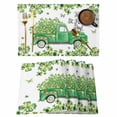 thumbnail image 1 of St. Patrick's Day Placemats Set of 4, Lucky Shamrocks Green Car Country Plants Placemats for Dining Table, Place Mats for Kitchen Tabletop, Waterproof Wipeable Dining Table Mats Set, 1 of 9