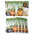 thumbnail image 1 of St. Patrick's Day Placemats Set of 4, Lucky Shamrocks Harp Beer Spring Plants Placemats for Dining Table, Place Mats for Kitchen Tabletop, Waterproof Wipeable Dining Table Mats Set, 1 of 9