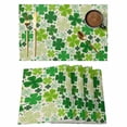thumbnail image 1 of St. Patrick's Day Placemats Set of 4 Lucky Shamrocks Spring Leaves Retro Plants Place Mats Indoor Wipeable Table Mats Washable Dining Table Placemats for Kitchen Holiday Party Home Decor 13x19 Inch, 1 of 9