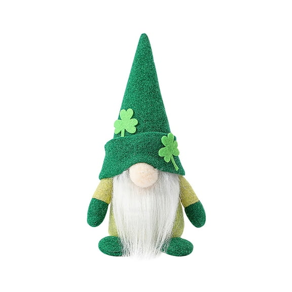 St.Patrick's Day Plush Elf Decorations, Handmake Saint Patrick's Day Irish Decorations, Home Table Ornament Green Irish St Patricks Day for St Patricks Day Gifts