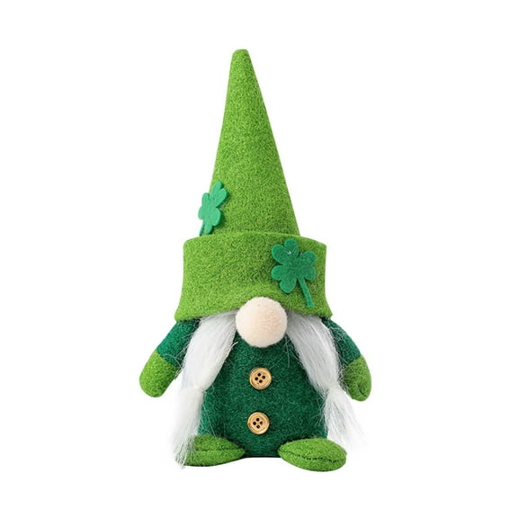 St.Patrick's Day Plush Elf Decorations, Handmake Saint Patrick's Day Irish Decorations, Home Table Ornament Green Irish St Patricks Day for St Patricks Day Gifts