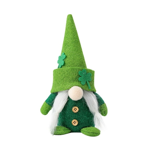 St.Patrick's Day Plush Elf Decorations, Handmake Saint Patrick's Day Irish Decorations, Home Table Ornament Green Irish St Patricks Day for St Patricks Day Gifts