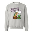 thumbnail image 1 of St. Patrick's Day Rainbow Pot Sweatshirt Men -Image by Shutterstock, Male Medium, 1 of 4