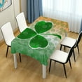thumbnail image 1 of St. Patrick''s Day Rectangle Tablecloth 60"(W) x 120"(L), St. Patrick''s Day Clover Leaf Modern Table Linen Cloth Cover for Kitchen Dining Room Party Home Decor, 1 of 6