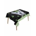 thumbnail image 1 of St. Patrick's Day Rectangle Tablecloth, Lucky Shamrock Cute Puppy Hat Green Plaid Waterproof & StainResistant Tablecloth, Washable Oil-proof Table Cover for Dining/Party/Wedding/Buffet 52x70 In, 1 of 9