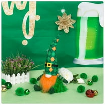 St Patrick's Day Resin Gnome, St Patricks Day Gnomes 3pcs for St Patricks Day Decor Green Irish Leprechaun Figurine for Spring Home Indoor Holiday Irish Lucky Day Home Table Party Decor