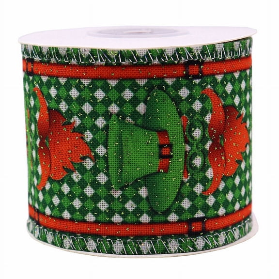 St. Patrick's Day Ribbon 5 /10 Yards Irish Clover Hat Shamrock Ribbons
