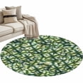 thumbnail image 1 of St. Patrick's Day Round Area Rugs Collection 4', Green Lucky Clovers Ombre Non Slip Indoor Circular Throw Runner Rug Floor Mat Carpet for Living Room Dining Table Bedroom Nursery, 1 of 9