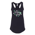 thumbnail image 1 of St. Patrick's Day Sassy Lassy Ladies Racerback Tank Top-Black-xl, 1 of 4