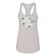 thumbnail image 1 of St. Patrick's Day Sassy Lassy Ladies Racerback Tank Top-Silver-xs, 1 of 4