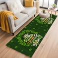 thumbnail image 1 of St. Patrick’s Day Shamrock 2'x6' Runner Rug, Dark Green Books Cups Lucky Leaf Washable Non-Slip Area Rugs for Hallway Kitchen Floor Bedroom Entryway, Laundry Carpet Decoration Indoor Mat, 1 of 9