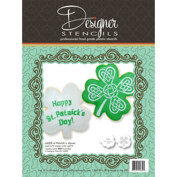 St. Patrick's Day Shamrock Clover Stencil Set (no cutter) by Designer Stencils