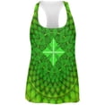 thumbnail image 1 of St Patrick's Day Shamrock Fractal Mandala All Over Womens Work Out Tank Top Multi LG, 1 of 2