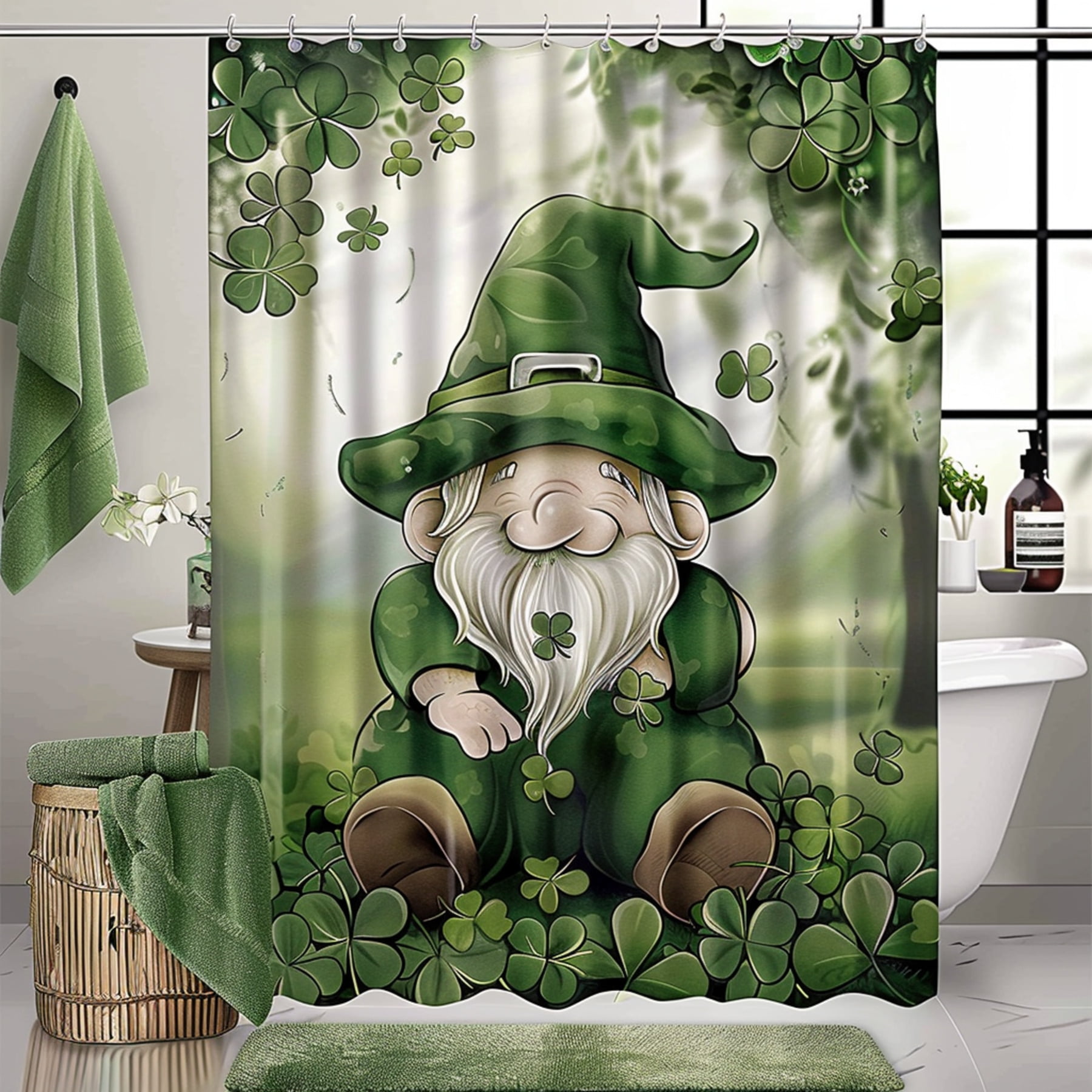 st patrick day shower curtain 75 long