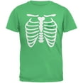thumbnail image 1 of St. Patrick's Day - Shamrock Heart Skeleton Irish Green Adult T-Shirt - Large, 1 of 1