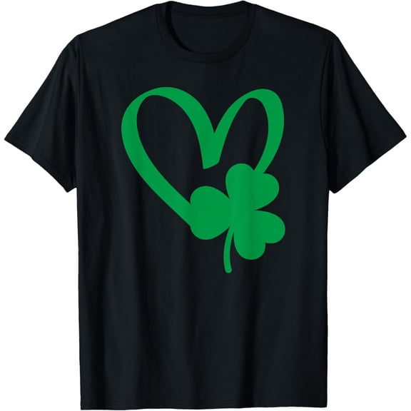 St Patrick's Day Shamrock Heart T-Shirt