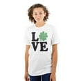 thumbnail image 1 of St Patrick's Day Shamrock Love Women's Plus Size Graphic Tee Brisco Brands 2X, 1 of 3