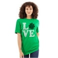 thumbnail image 1 of St Patrick's Day Shamrock Love Women's Plus Size Graphic Tee Brisco Brands 3X, 1 of 2