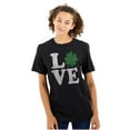 thumbnail image 1 of St Patrick's Day Shamrock Love Women's Plus Size Graphic Tee Brisco Brands 2X, 1 of 3