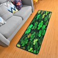 thumbnail image 1 of St. Patrick's Day Shamrock Runner Rug - 24"x72" Ultra Soft Non-Slip Floor Mat Washable Area Rugs for Kitchen Bathroom Entry Home Decor Gifts, 1 of 7