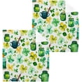 thumbnail image 1 of St. Patrick's Day Shamrock Washcloths Set of 6-12 x 12 inch Pure Cotton Wash Cloth Highly Absorbent and Soft Fingertip Towels Face Cloths for Bath, Spa Wash cloth, 1 of 7