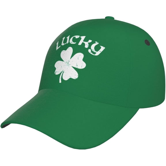 St Patrick's Day Shamrocks Baseball Caps for Women Men Clover Hat Adjustable Trucker Hat Irish Gifts
