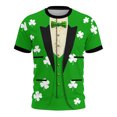 thumbnail image 1 of St Patrick's Day Shirt Men O Neck Printed Short Sleeve T-Shirt Novelty 3D Graphic T Shirts Irish Green Blouse Casual Summer Tops, 1 of 8