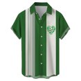 thumbnail image 1 of St. Patrick's Day Shirt Men, Short Sleeve Shirt Button Up Men, Fashion Men Casual Turndown Collar Shirts Short Sleeved Button Shirt Tops, 1 of 3