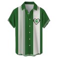 thumbnail image 1 of St. Patrick's Day Shirt Men, Short Sleeve Shirt Button Up Men, Fashion Men Casual Turndown Collar Shirts Short Sleeved Button Shirt Tops, 1 of 3