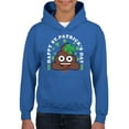 thumbnail image 1 of St. Patrick’s Day Smiley - Lucky Clover Emoji Design Youth's Hoodie, 1 of 4
