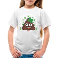 thumbnail image 1 of St. Patrick’s Day Smiley - Lucky Clover Emoji Design Youth's T-shirt, 1 of 4