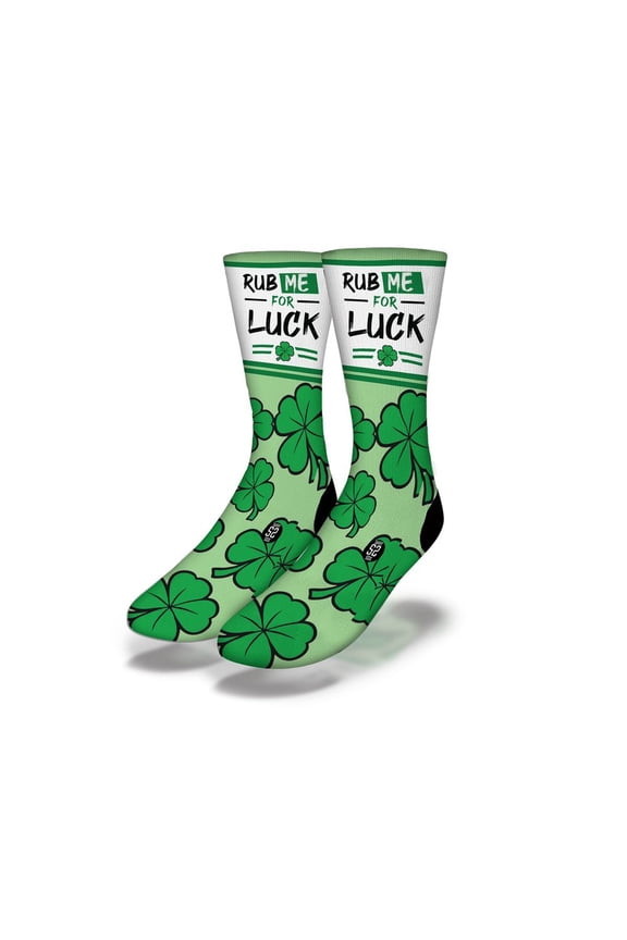 St. Patrick's Day Socks, Novelty Lucky Irish Crew Socks Category, Humorous Festive Design, for Bar Hopping Office Party Holiday Gift Men Women