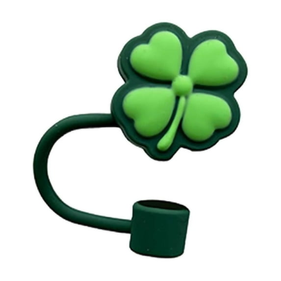 St. Patrick's Day Straw Topper, Green Themed Straw Plug Decorations for Party Cups and Drinks, Festive Holiday Party Supplies (Orifice 0.59")
