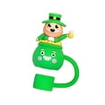 thumbnail image 1 of St. Patrick's Day Straw Topper, Green Themed Straw Plug Decorations for Party Cups and Drinks, Festive Holiday Party Supplies (Orifice 0.59"), 1 of 5