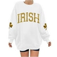 thumbnail image 1 of St Patrick's Day Sweatshirt, Womens Long Sleeve Sweatshirts, Round Neck Pullover Sweatshirt Women St. Patrick's Day Printing Crew Neck Long Sleeved Loose Sweatshirt Tops, 1 of 4