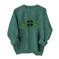 thumbnail image 1 of St. Patrick's Day Sweatshirt for Women Lucky Shamrock Long Sleeve Shirt Ireland Clover Print Pullover Tops 2026 Spring Fall Outfits, 1 of 1