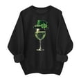thumbnail image 1 of St. Patrick's Day Sweatshirts Shamrock Clover Print Shirts Casual Irish Gift Long Sleeve Loose Fit Tops, 1 of 6