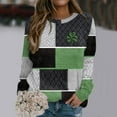 thumbnail image 1 of St. Patrick's Day Sweatshirts for Women Shamrock Sweatshirts for Women Oversized Saint Patty's Pullover Tops Green Shirts for Women Irish Gift Casual Loose Long Sleeve Fit Tops(Grey,XXL), 1 of 5