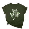 thumbnail image 1 of St. Patrick's Day T Shirts for Women Irish Cute Shamrock Graphic T Shirts Funny Short Sleeve Crew Neck Holiday Print Tee Tops, 1 of 5
