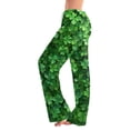 thumbnail image 1 of St.Patrick's Day T-shirt Women - Irish Lucky Clover 3/4 Sleeve Shirt, Fashion Shamrock Green Shirt, Costume for St.Patrick's Day|Style FLight GreenS, 1 of 6