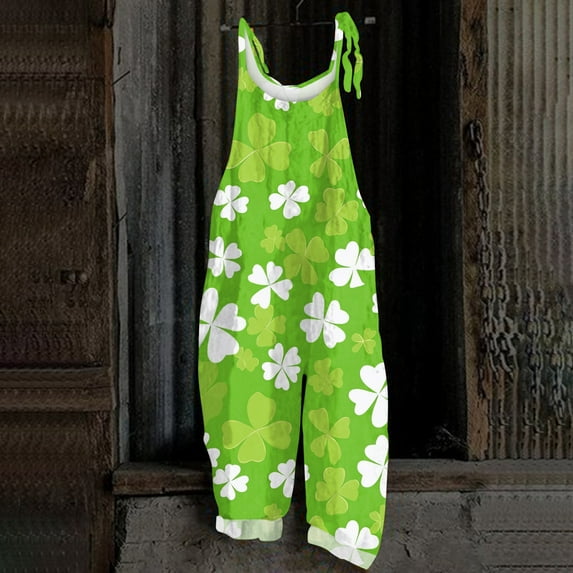 St.Patrick's Day T-shirt Women - Irish Lucky Clover 3/4 Sleeve Shirt, Fashion Shamrock Green Shirt, Costume for St.Patrick's Day|Style QLight GreenS
