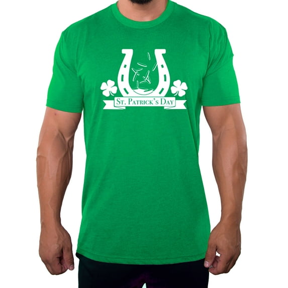 St Patrick's Day T-shirts, Graphic T-shirts, Couples St Patrick's Day Shirts - Horseshoe & Coins