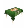 thumbnail image 1 of St. Patrick's Day Table Cloth, Waterproof Tablecloth for Rectangle Tables, Cute Kitten Cats Shamrock Leaf Wood Green Reusable Washable Fabric Table Cover for Restaurant Kitchen Dining Tables 60"x84", 1 of 9