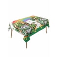 thumbnail image 1 of St Patrick's Day Table Cloth, Waterproof Tablecloth for Rectangle Tables, Green Shamrock Gnomes Love Star Rainbow Spring Reusable Washable Fabric Table Cover for Restaurant Kitchen Dining 60"x120", 1 of 9
