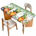 thumbnail image 1 of St. Patrick's Day Table Cloths for 5 Foot Rectangle Tables, Lucky Shamrocks Harp Beer Spring Plants Patio Waterproof Elastic Fitted Tablecloths, Washable Rectangular Table Cover for Camping, 1 of 8