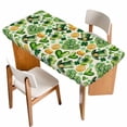 thumbnail image 1 of St. Patrick's Day Table Cloths for 6 Foot Rectangle Tables, Spring Shamrocks Green Love Hats Retro Patio Waterproof Elastic Fitted Tablecloths, Washable Rectangular Table Cover for Camping, 1 of 8