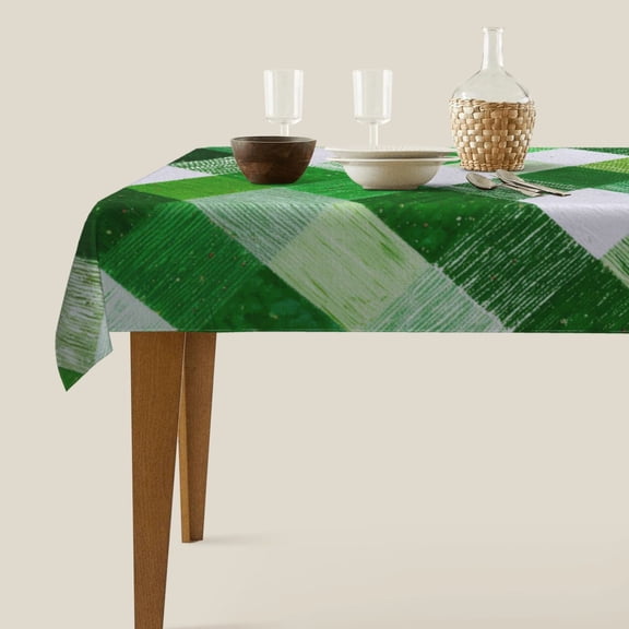 St. Patricks Day Table Cover 60 x 90 Inches, Reusable Tablecloth for Party & Home Decor