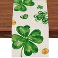 thumbnail image 1 of St. Patrick's Day Table Runner, 13x72 Inch Spring Holiday Decor for Kitchen Dining Indoor Outdoor Home Party。（13x72in）, 1 of 13