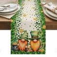 thumbnail image 1 of St. Patrick's Day Table Runner - 36 Inch Long, Kitchen Dining Table Runner Dresser Scarves, Green Lucky Shamrocks Harp Beer Retro Rustic Farmhouse Decor for Coffee Tables Wedding Party Banquet, 1 of 8